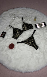 Black Lace Lingerie Set