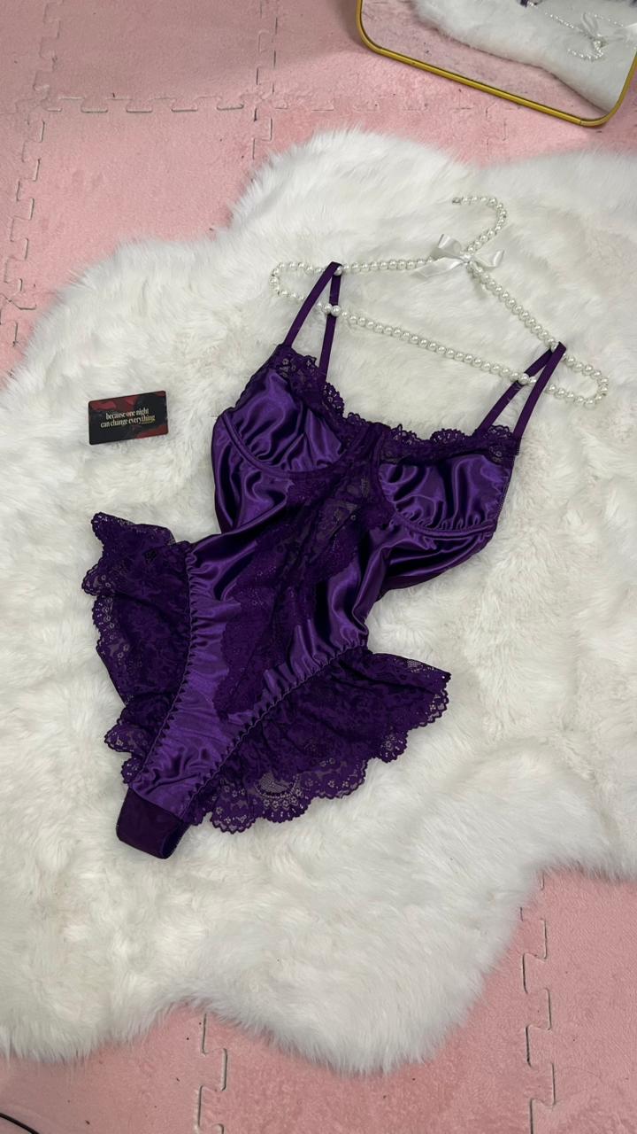 Bloom purple bodysuit