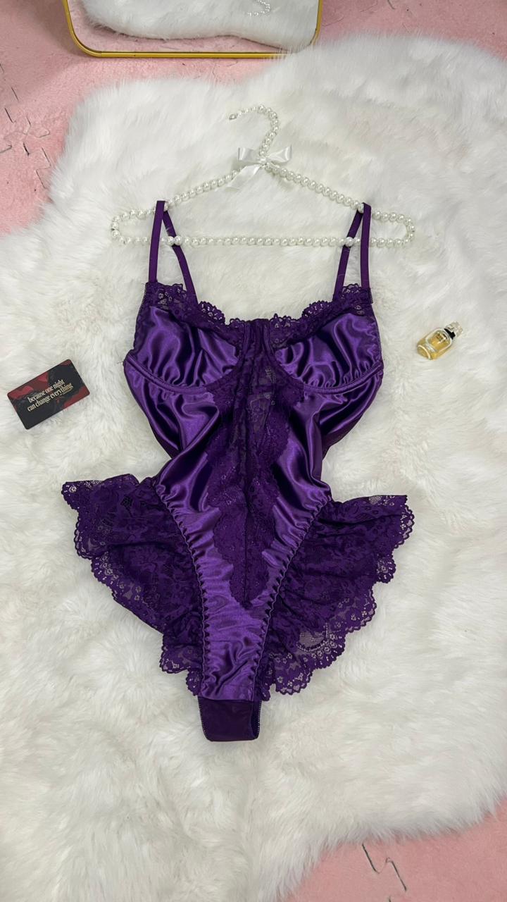 Bloom purple bodysuit